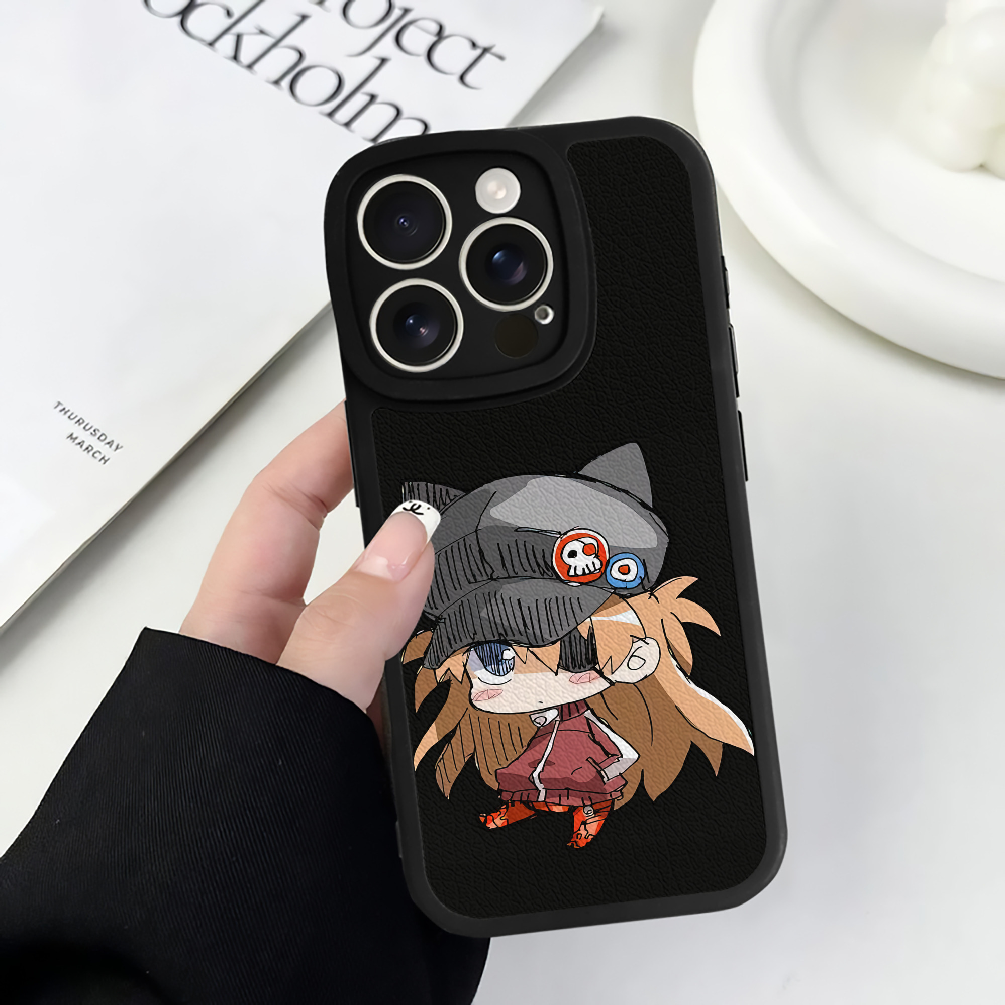 （画像用） EVA 新世紀エヴァンゲリオン 【iPhone 16シリーズ対応】シリコンスマホケース（レザー調） 材質：シリコン